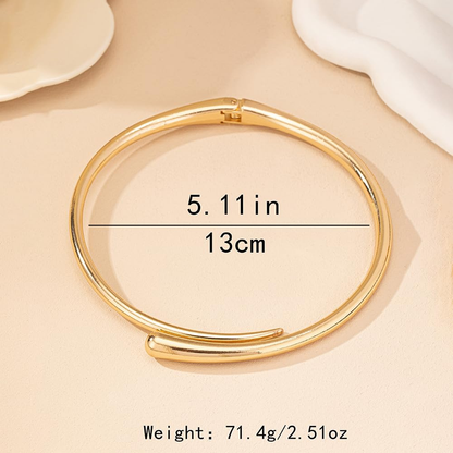 Gold Cuff Collar Necklace
