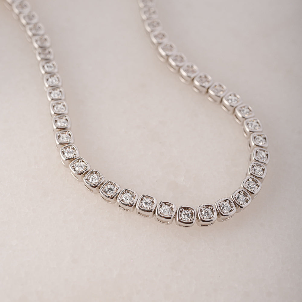 Handmade Tennis Bracelet, Gold Tennis Bracelet, Cubic Zirconia Tennis Bracelet, Dainty Bracelet, Diamond Bracelet, Gift for Her, Bracelet