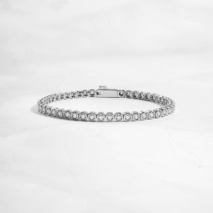 Handmade Tennis Bracelet, Gold Tennis Bracelet, Cubic Zirconia Tennis Bracelet, Dainty Bracelet, Diamond Bracelet, Gift for Her, Bracelet